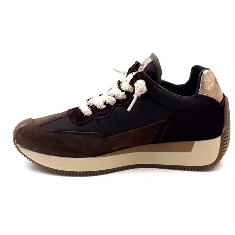 Baskets Cetti c1375 sra Cuir & Textile marron Ivoire Chaussures