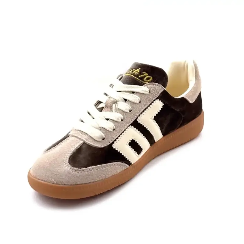 Basket Back 70 Cloud Daim & Velours Taupe Ivoire Chaussures