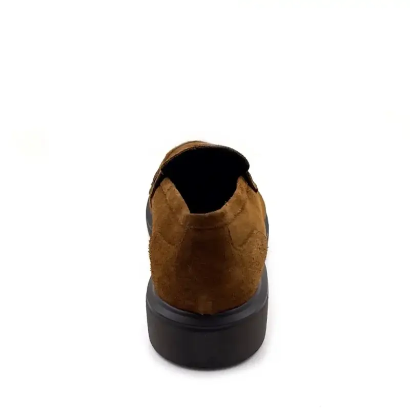 Mokassin Reqins Jack Brown Wildleder Ivoire Chaussures