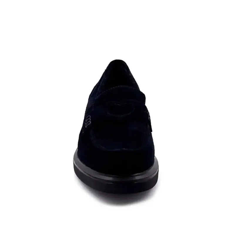 Mocassin Reqins Jack Daim Marine Ivoire Chaussures