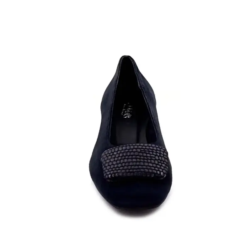 Ballerine Reqins Kefir Daim Marine & Python Ivoire Chaussures
