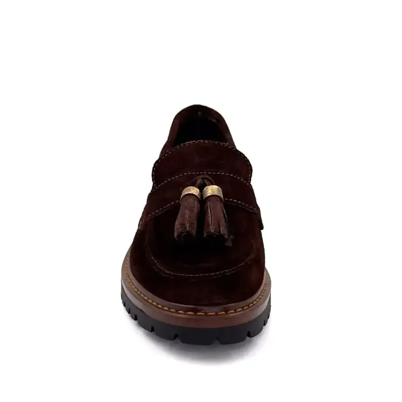 Elefántcsont Pomponos Ivoire 5723 Barna Szarvasbőr Ivoire Chaussures