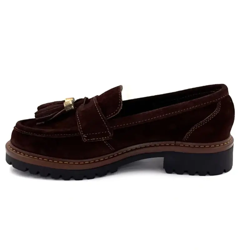 Elefántcsont Pomponos Ivoire 5723 Barna Szarvasbőr Ivoire Chaussures