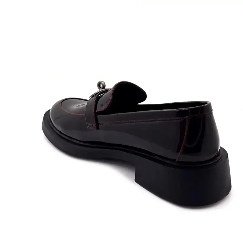 Noa Harmon Juls 10445-72 vinröda loafers Ivoire Chaussures