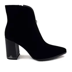Botki Ivoire Sarlaw2617, czarne zamszowe %price%