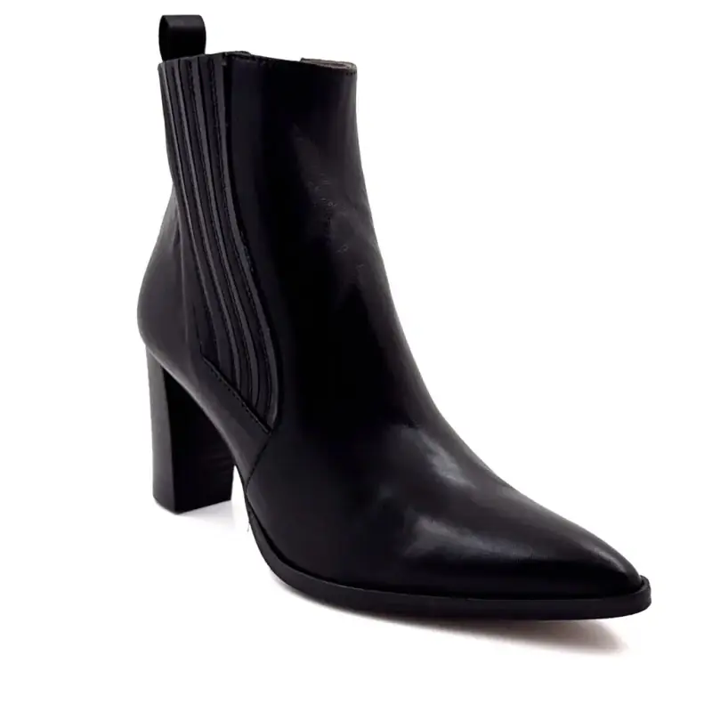 Muratti boots s 1722 b Black leather Ivoire Chaussures