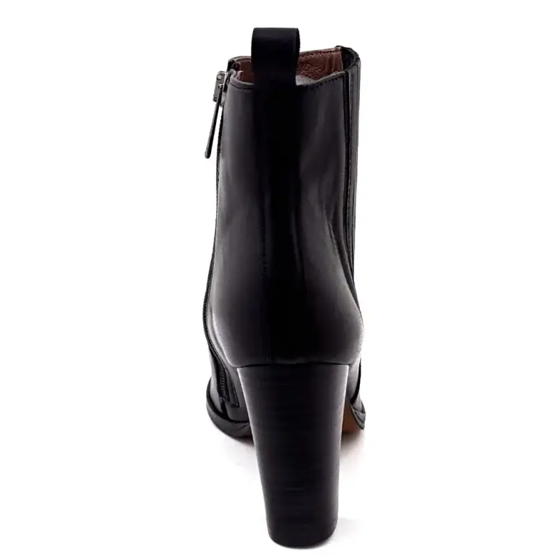 Muratti boots s 1722 b Black leather Ivoire Chaussures