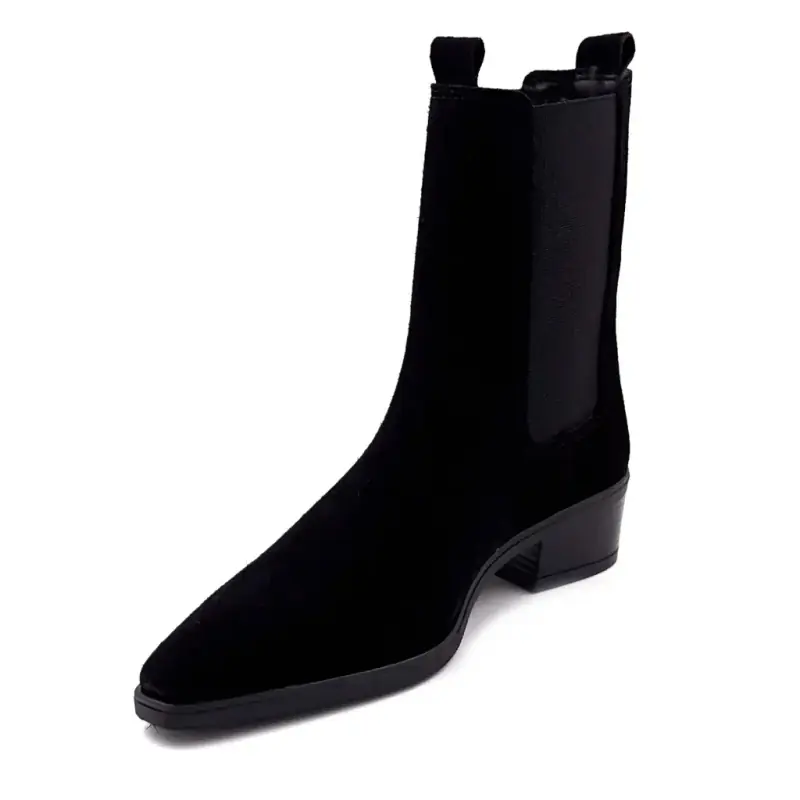 Ivoire Boots 5907 Black Suede Ivoire Chaussures