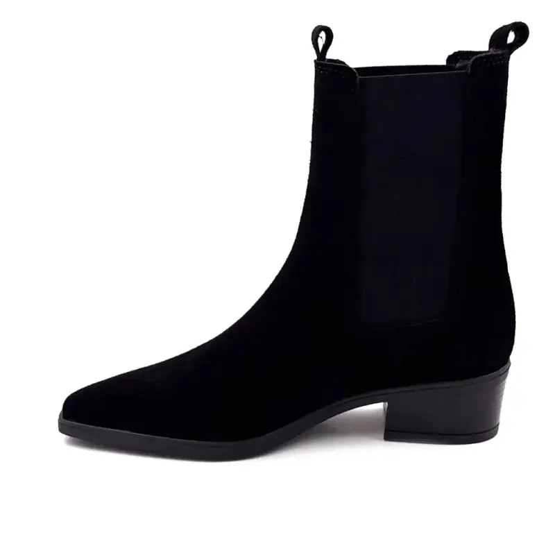 Ivoire Boots 5907 Black Suede Ivoire Chaussures