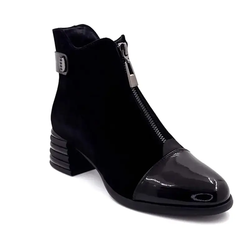 Ivoire boots Sarlaw2613-2 Leather & Black Suede Ivoire Chaussures