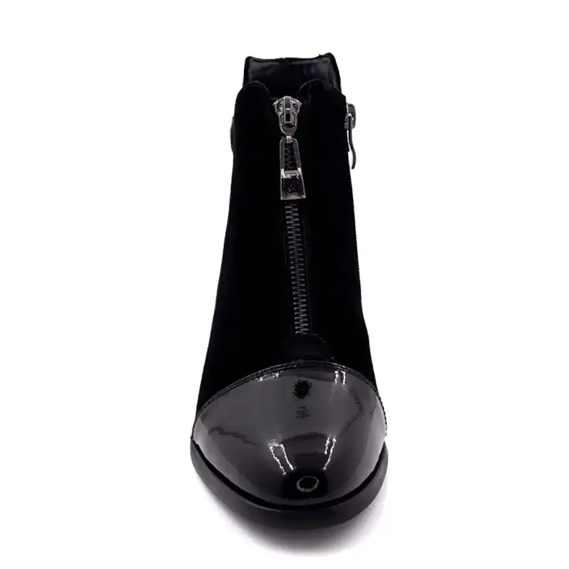 Ivoire boots Sarlaw2613-2 Leather & Black Suede Ivoire Chaussures