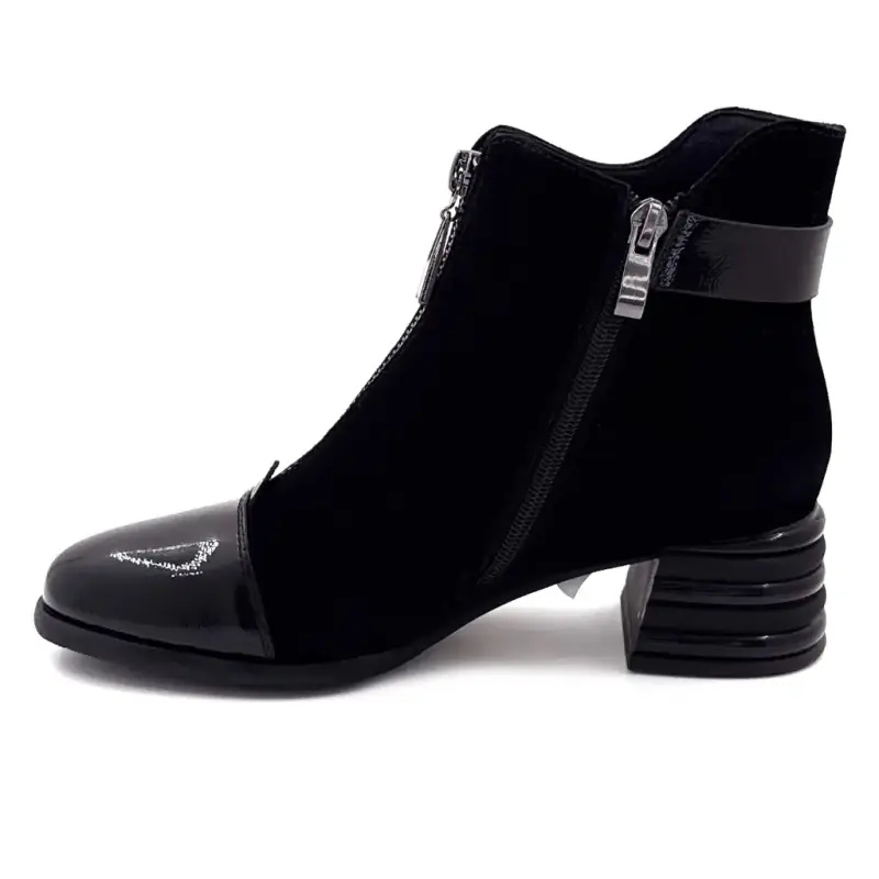 Ivoire Sarlaw2613-2 Läder & Svart Mocka Ivoire Chaussures