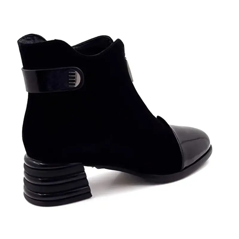 Ivoire Sarlaw2613-2 Läder & Svart Mocka Ivoire Chaussures