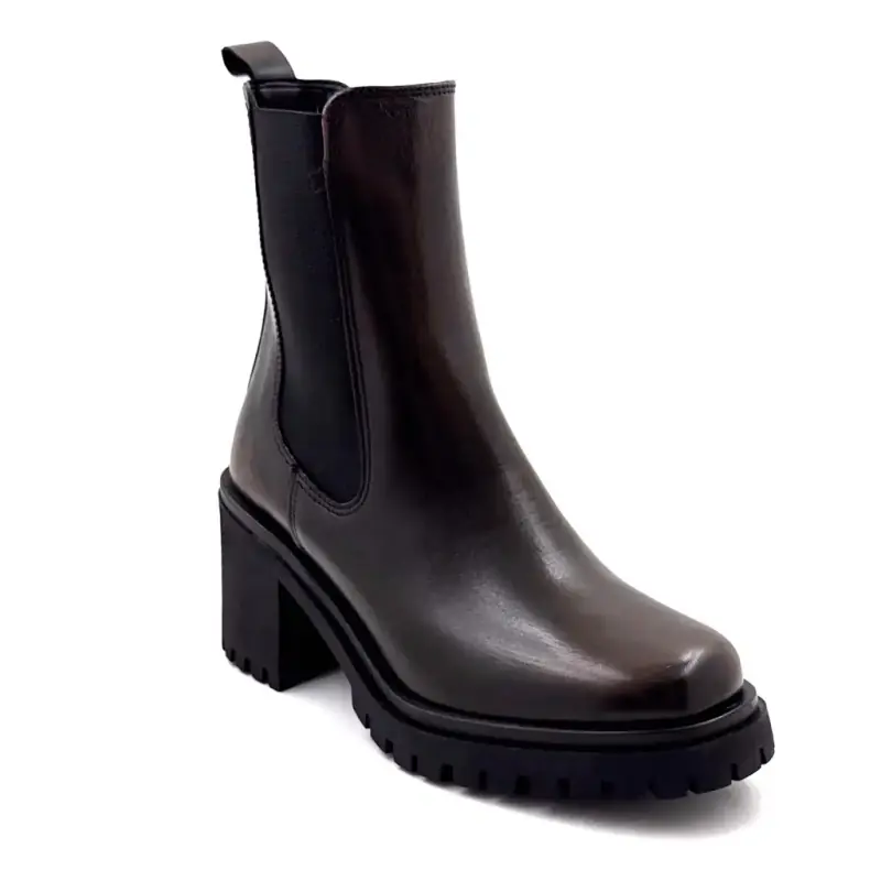 Bottine Ivoire 25822 Cuir Marron Ivoire Chaussures