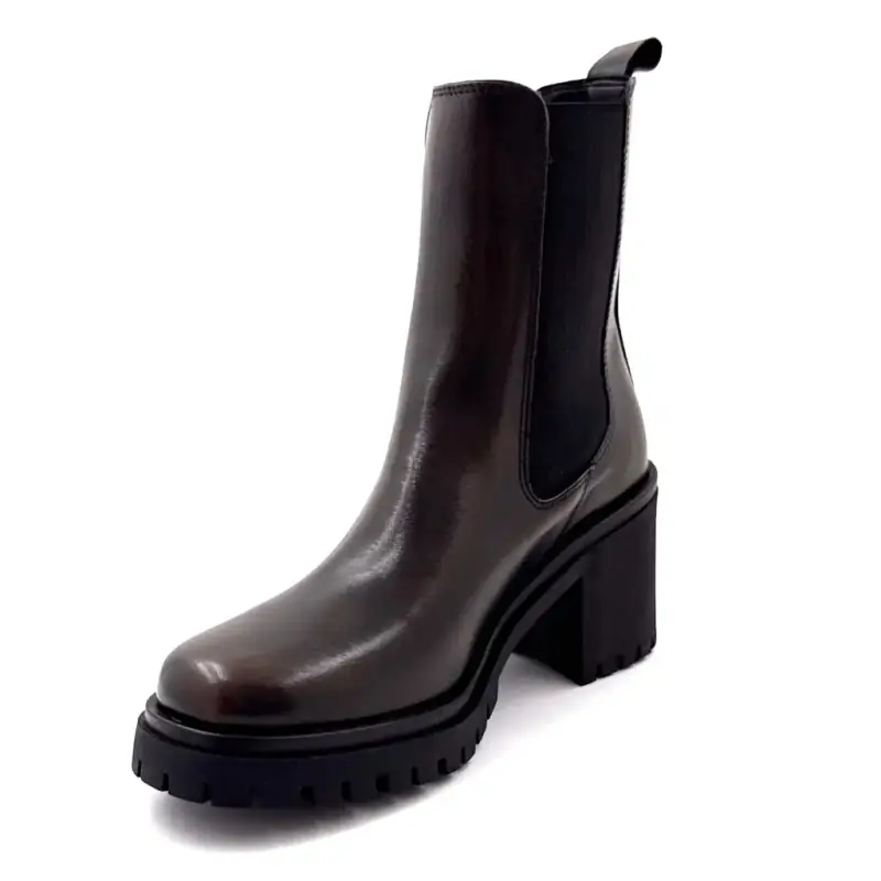 Bottine Ivoire 25822 Cuir Marron Ivoire Chaussures