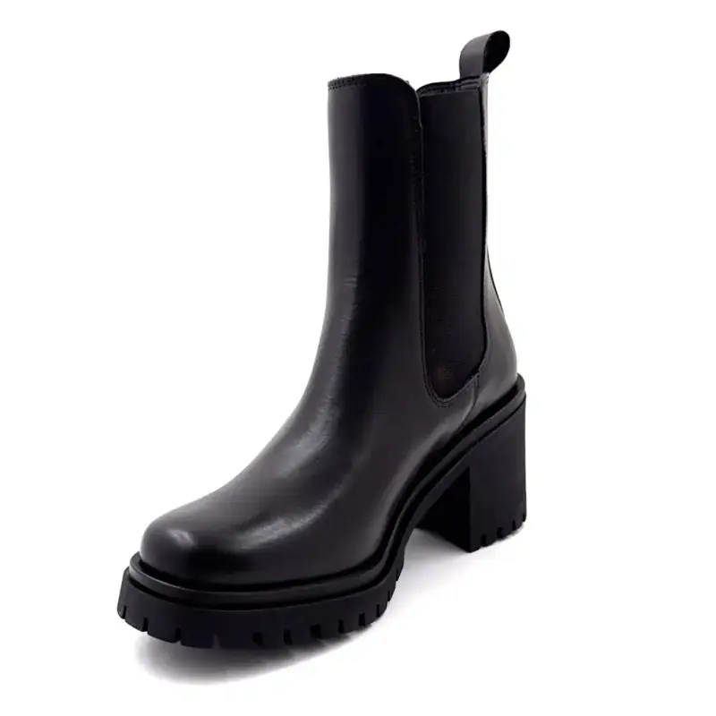 Μποτάκια Ivoire 25822 Μαύρο Δέρμα Ivoire Chaussures
