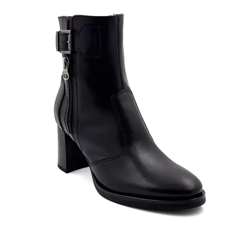 Nero Giardini 17230 Black Leather Ivoire Chaussures