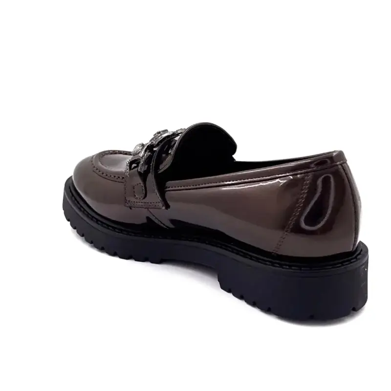 Ivoire Loafers 746299 Pärlbronsfärgade Lackskinn - %shop-name%