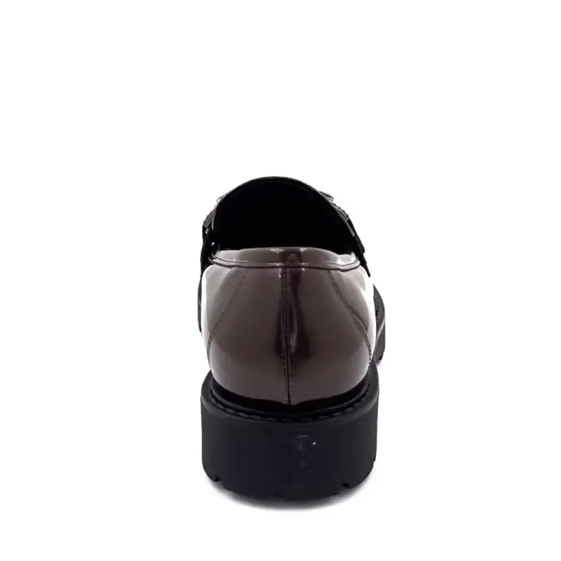 Mocasini Ivoire 746299 din piele lăcuită bronz perlat - %shop-name%