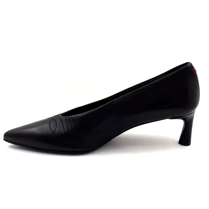 Halmanera Jade 05 zwarte leren pumps - %shop-name% %price%
