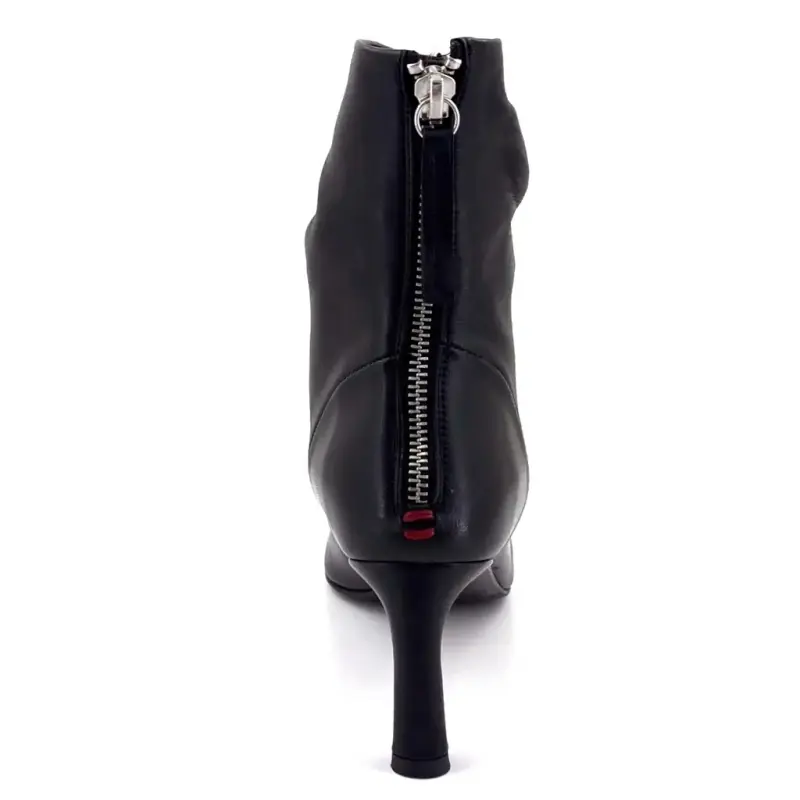 Μποτάκια Halmanera Jera 26, Μαύρο Δέρμα - %shop-name% %price%