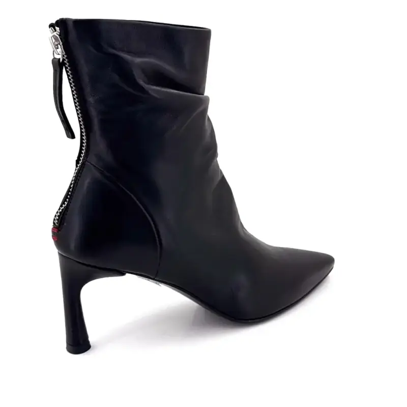 Μποτάκια Halmanera Jera 26, Μαύρο Δέρμα - %shop-name% %price%