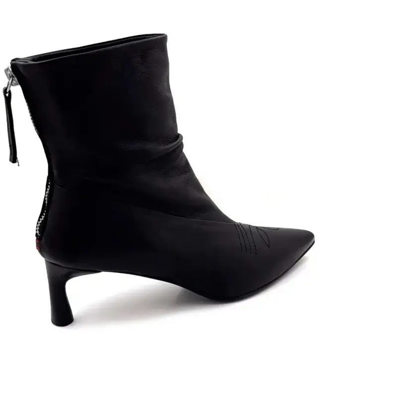 Botas de cano curto Halmanera Jade 21, couro preto - %shop-name% %price%