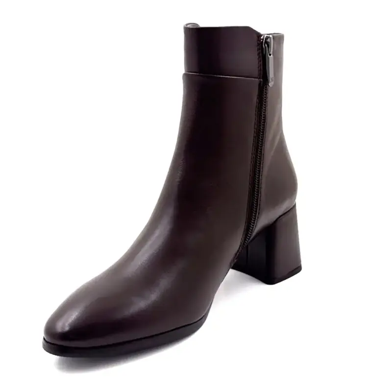 Botine Millie15 Regarde Le Ciel , Piele Maro Ciocolata