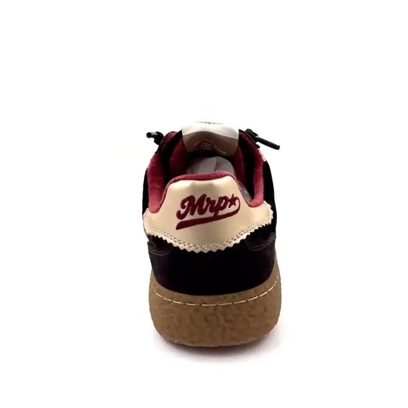 Baskets MRP Becky Daim & Velour Marron Cuir Doré - %price%