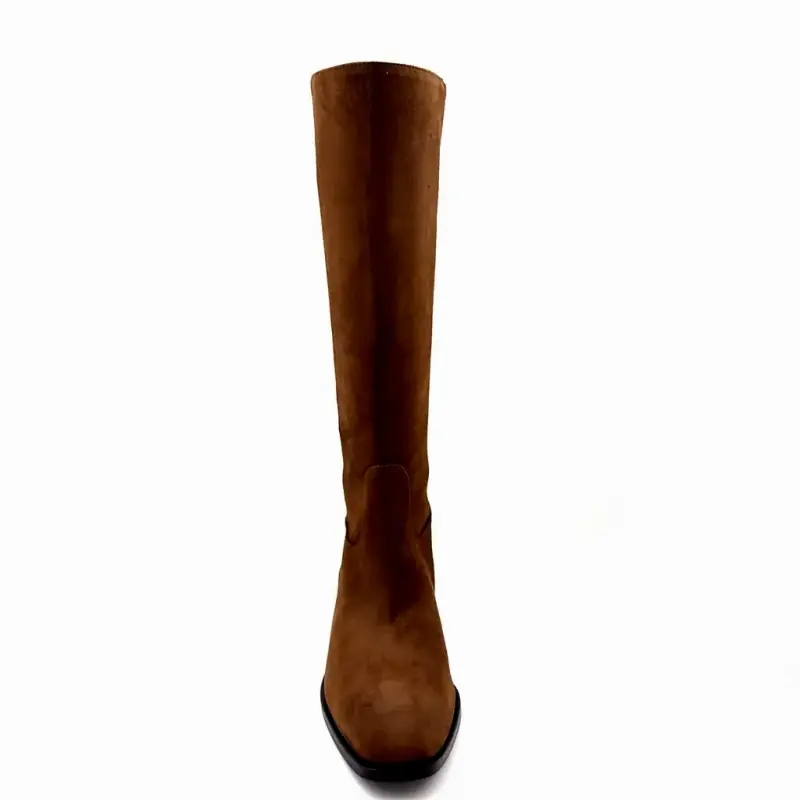 Stivali Ivoire S2884 F514 in pelle scamosciata marrone - %shop-name% - %price%