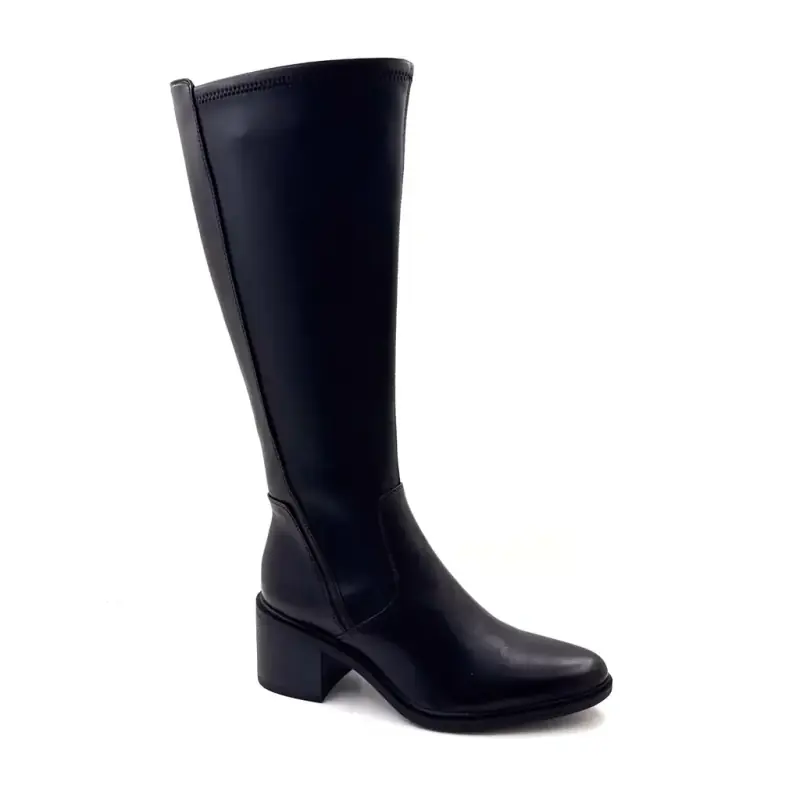 Bottes Regarde le Ciel Elettra-04 en cuir noir - %shop-name%