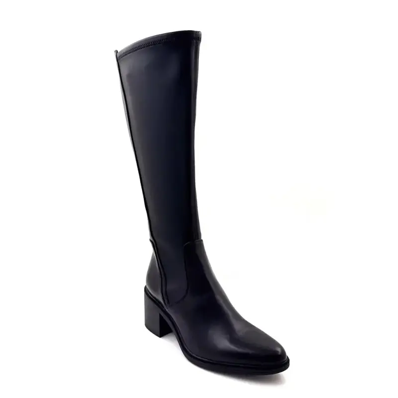 Bottes Regarde le Ciel Elettra-04 en cuir noir - %shop-name%