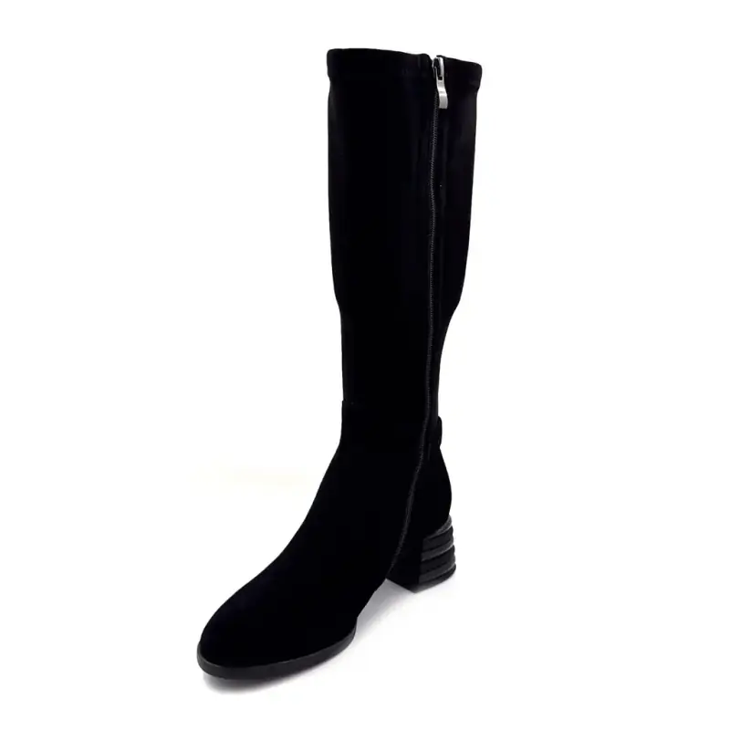 Bottes Ivoire Sarlaw2615 en daim noir - %shop-name% - %price%