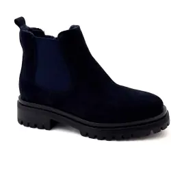 Bottines Ivoire Tw728 Daim Fourrées Marine - %shop-name%