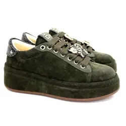 Gio+ Oliva 114 Khaki semsket joggesko - %shop-name% - %price%