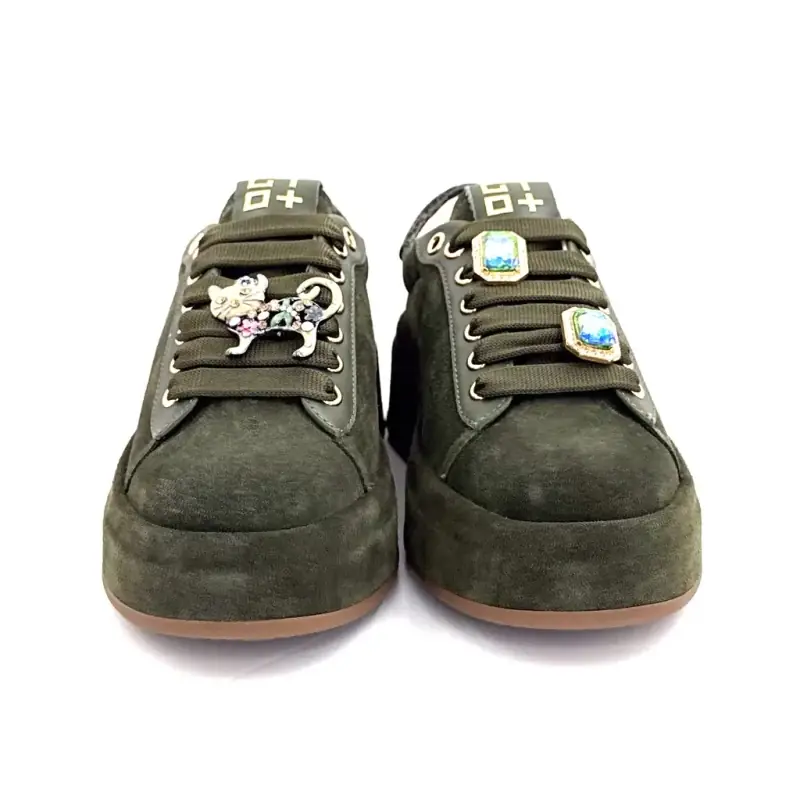 Gio+ Oliva 114 Khaki Wildleder Sneaker - %shop-name% - %price%
