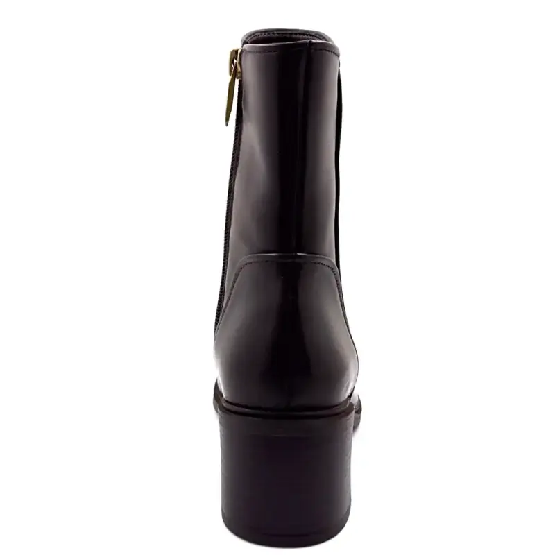 Botine din piele maro Regarde le Ciel Elettra-03 - %price%