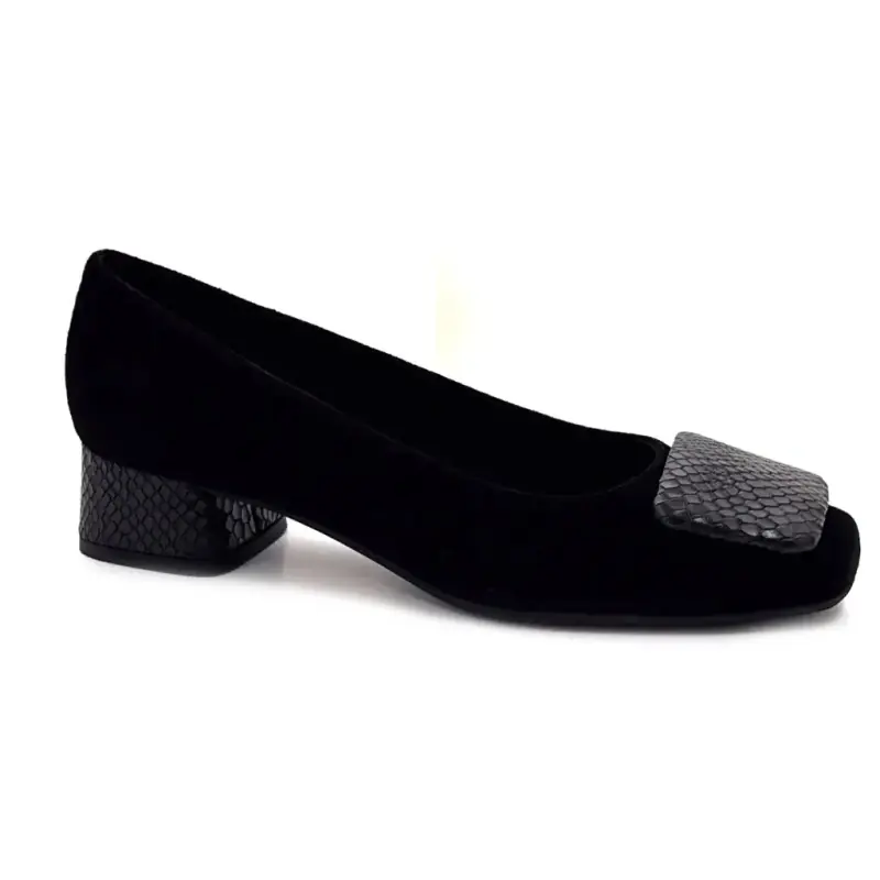 Reqins Kefir-26 Ballerinas aus schwarzem Wildleder - %shop-name%
