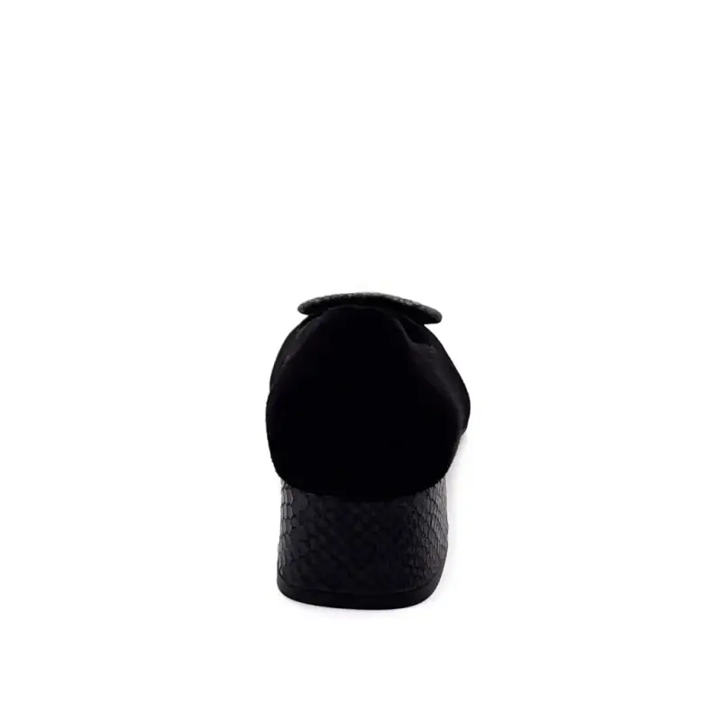 Ballerines Reqins Kefir-26 en daim noir - %shop-name%