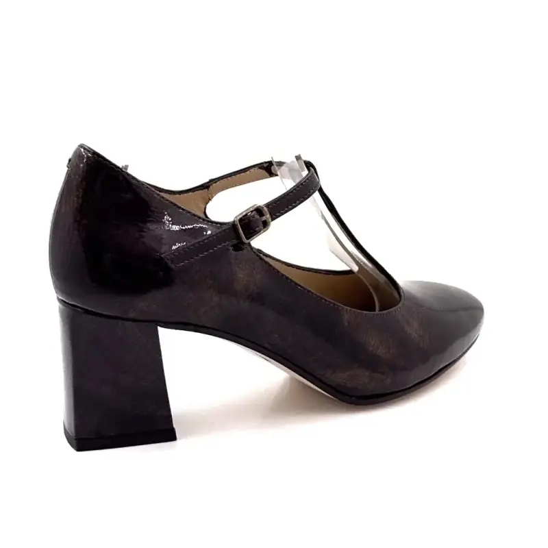 Balerini Ivoire N2306 piele lăcuită bronz negru - %price%