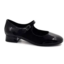 Babies Reqins Sixtine en cuir vernis noir - %shop-name%
