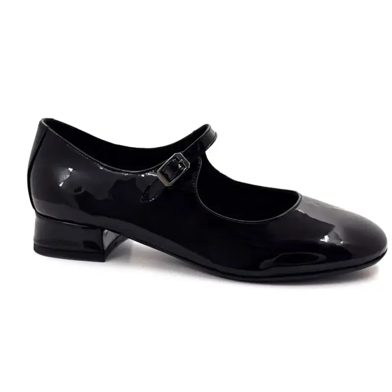 Reqins Sixtine svarte lakksko til babyer - %shop-name%