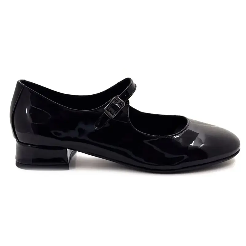 Babies Reqins Sixtine Cuir Vernis Noir %price%