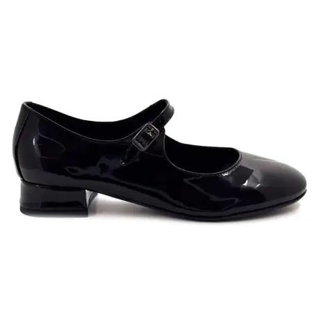 Reqins Sixtine svarte lakkskinnbabyer %price%