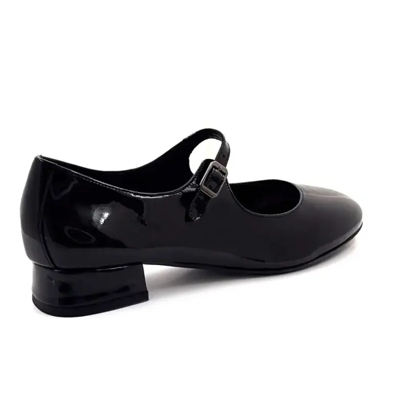 Reqins Sixtine Babyschuhe aus schwarzem Lackleder - %shop-name%