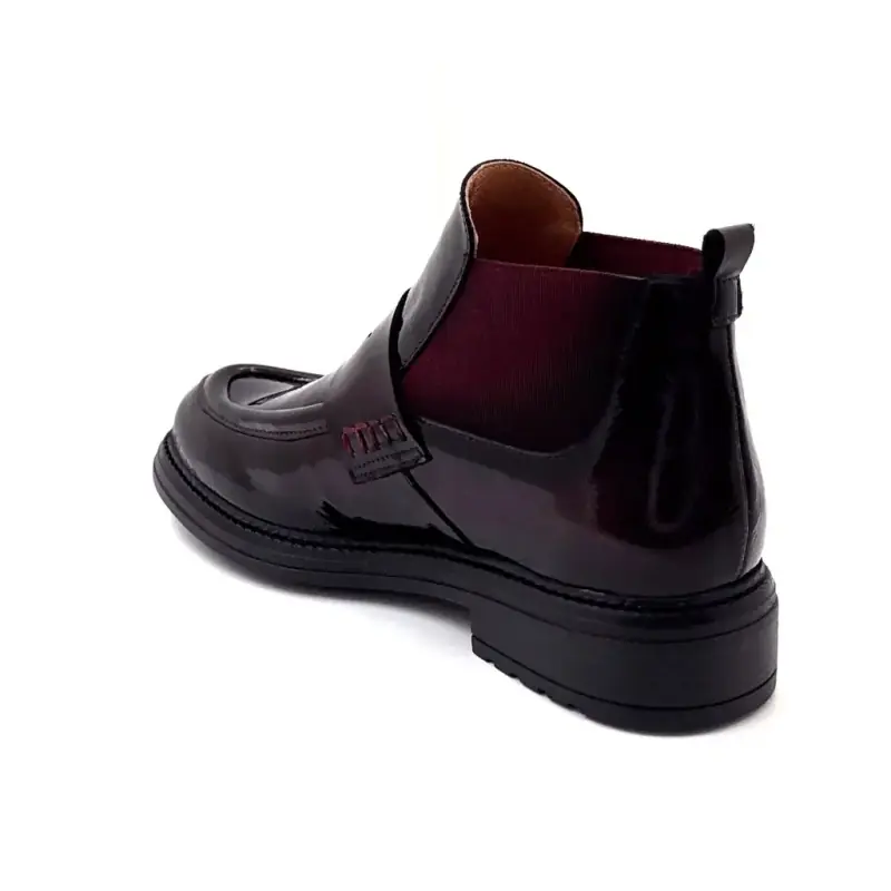 Ghete Ivoire CV6403 Piele lăcuită Bordeaux - %shop-name%