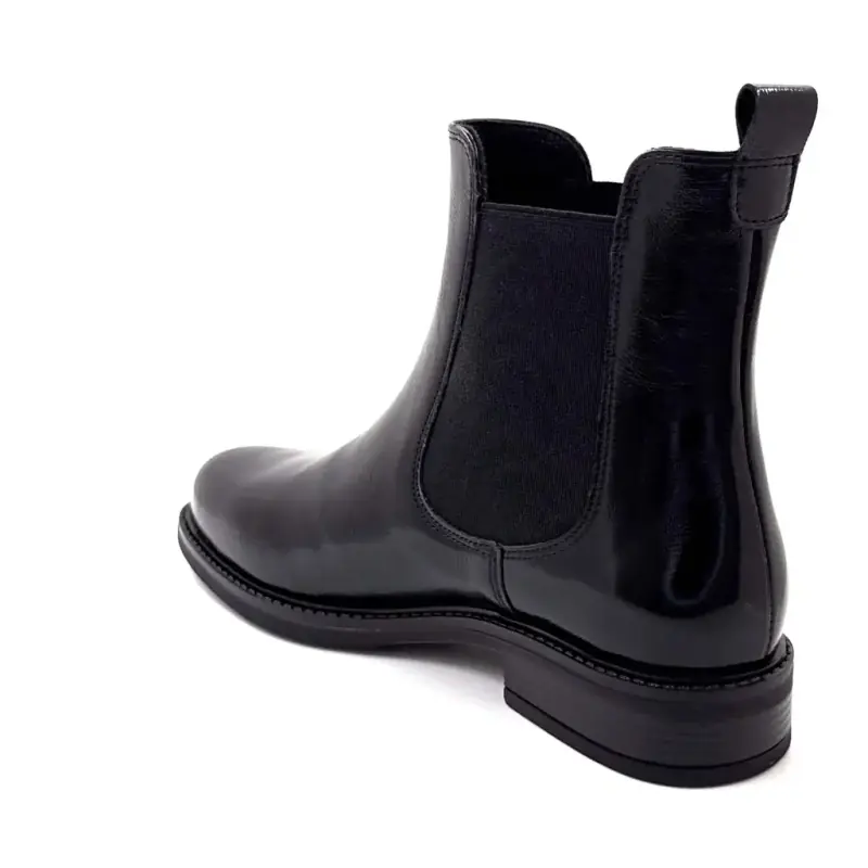 Stivaletti Ivoire Co 90087 in pelle verniciata nera - %shop-name%