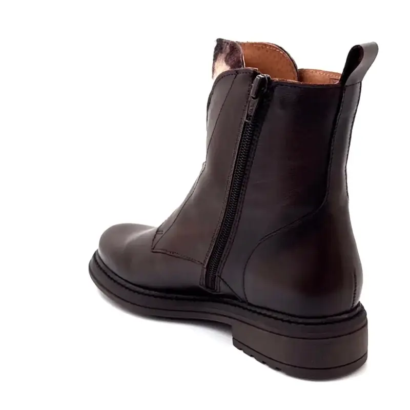 Ivoire ankelstøvletter CV6405 brunt ponniskinn - %shop-name%