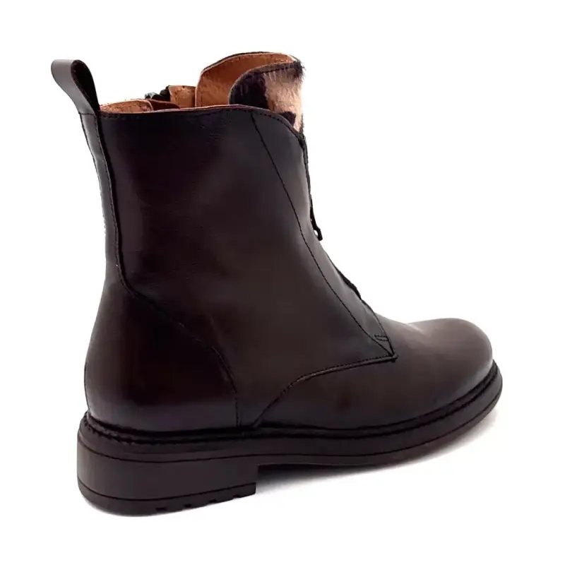 Ivoire ankelstøvletter CV6405 brunt ponniskinn - %shop-name%