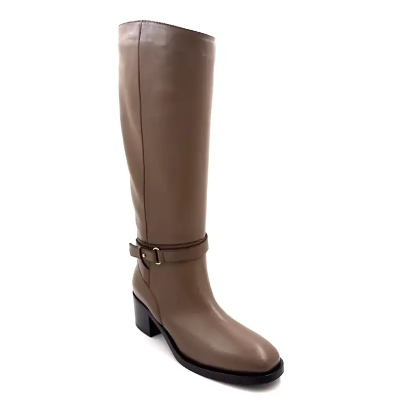 Botas de montaria Maretto 2703 F.55 em couro taupe - %shop-name% - %price%